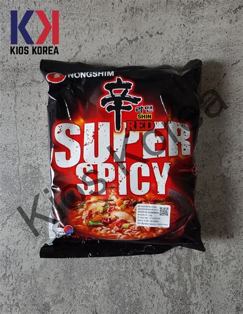 Nongshim Shin Ramyun Red Super Spicy 120gr Pack Ramyeon Ramen Korea