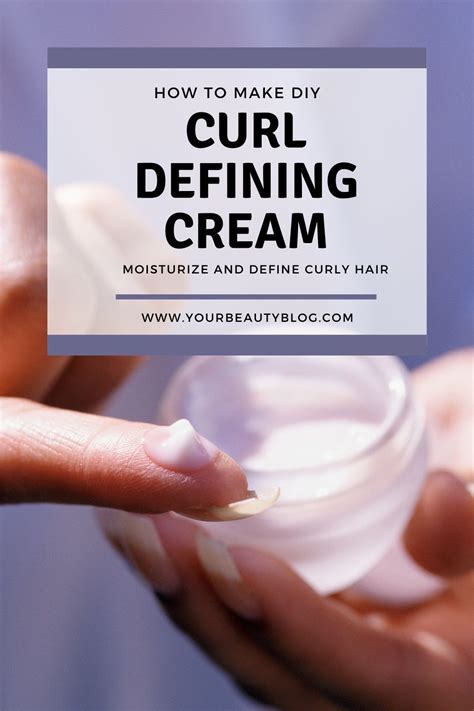 Diy Curl Defining Cream Recipe Moisturize And Define Curls Naturally