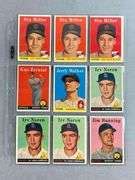 170 1958 Topps Baseball Cards With HOFs Stars And Rookies Matthew