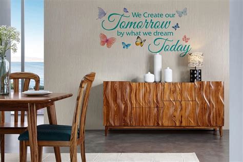 Calcoman As De Pared Con Texto En Ingl S We Create Our Tomorrow