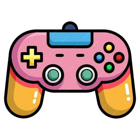 Gamepad Clipart Cartoon Style Vector Illustration Premium Ai