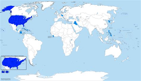 Map of "Greater America", all of the United States' former territory ...