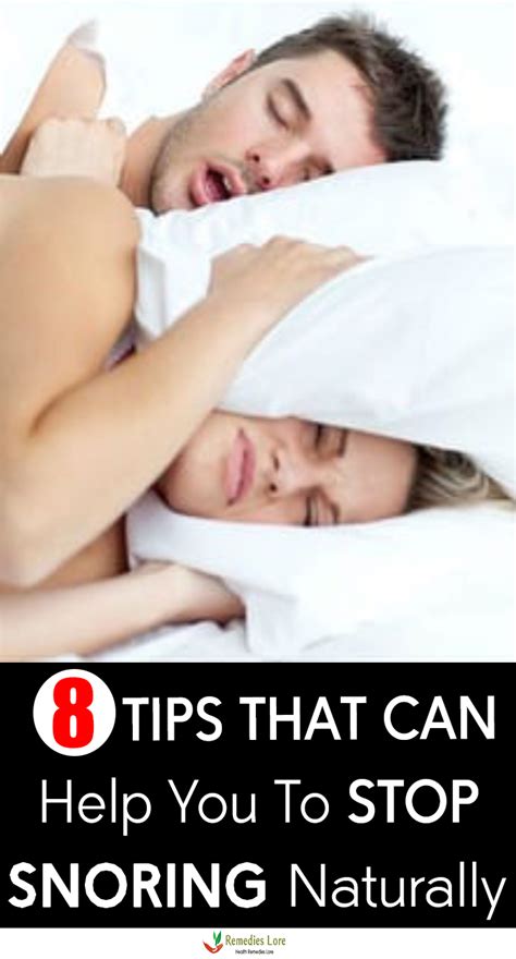 8 Tips That Can Help You To Stop Snoring Naturally Remedies Lore