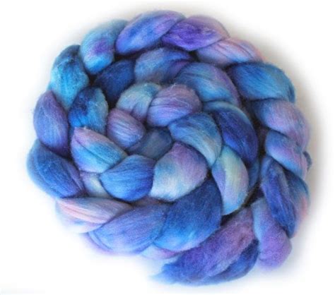 Organic Polwarth Wool Roving Azure Wish Oz G Etsy