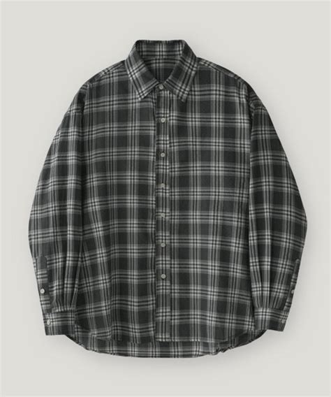 Musinsa Lafudgestore City Boy Big Over Linen Check Shirt Check Black