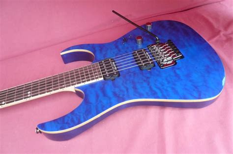 Ibanez Rg920qm Cbe Premium Solid Body Electric Guitar Cobalt Blue Surge Ebay