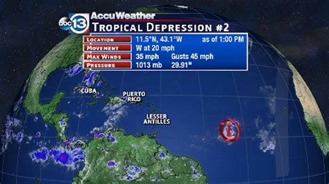 New Tropical Depression Forms In Atlantic Abc13 Houston