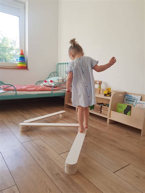 Wooden Balance Beam For Kids Acrobat Beam T For Kids Etsy Uk