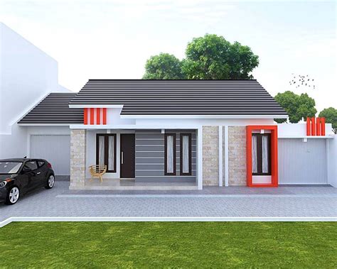 Desain Rumah Minimalis Tampak Depan Dengan Batu Alam