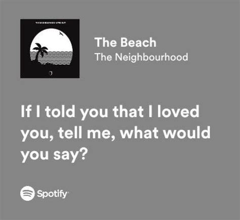 The Neighbourhood The Beach Song Lyrics Spotify Wiped Out Album