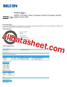 7804CB591000 Datasheet PDF Belden Inc