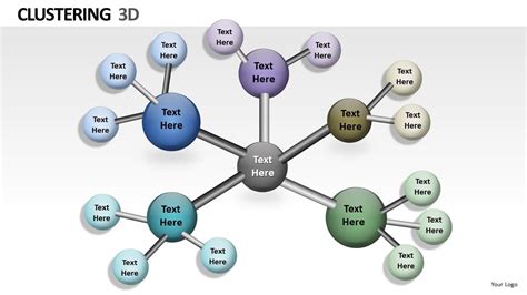 3d Network Clusters PowerPoint Slides And Ppt Diagram Templates