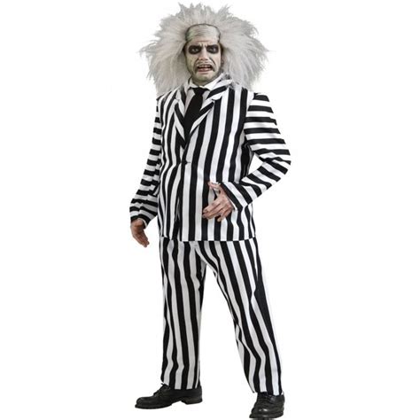 Rubies Fancy Dress Halloween Costume Adult Deluxe Beetlejuice Xl