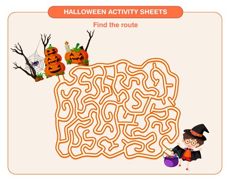 Halloween Maze Download Printable PDF | Templateroller