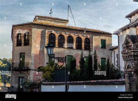 Moorish Building In The Albaicin Area Of Granada In Spain With A Good