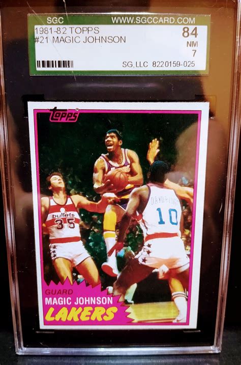 1981 Topps Basketball Magic Johnson 21 Los Angeles Lakers Etsy