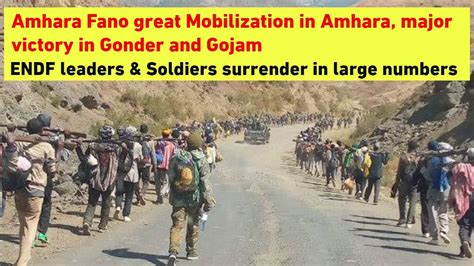 Amhara Fano Great Mobilization In Amhara Major Victory In Gonder And