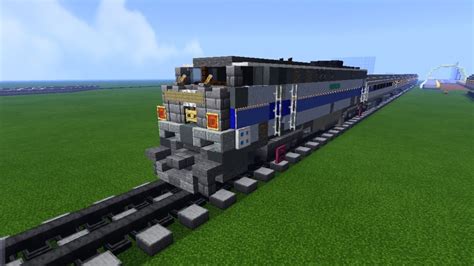 Minecraft Amtrak Ge P42dc Train Engine Tutorial Youtube