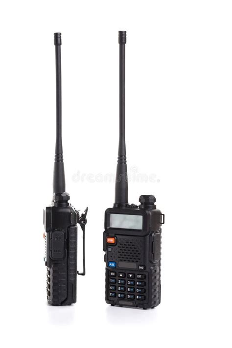 Dispositivo De Comunicación De Radio Walkie talkie Negro Aislado En