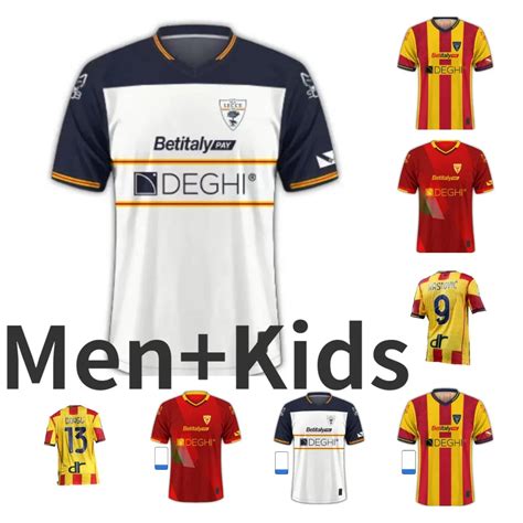 Lecce Home Away Third Soccer Jerseys 2023 24 Strefezza Baschirotto