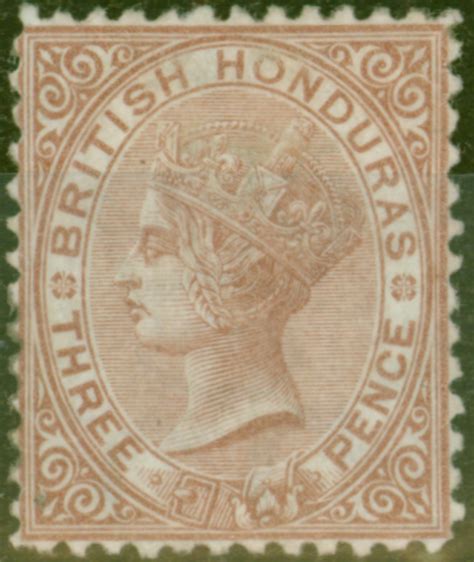 British Honduras 1872 3d Red Brown Sg7 Fine Mtd Mint Empire Philatelists