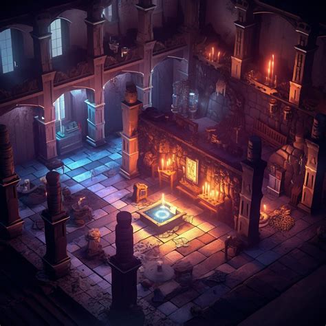 magical temple cathedral altar maps dnd battle map dd battlemap