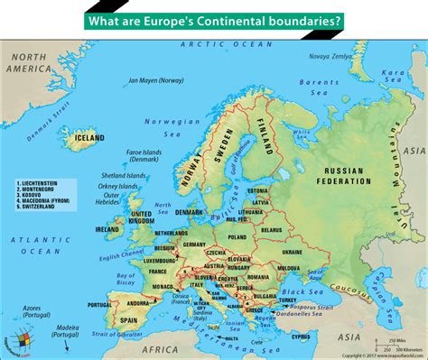 Europe Map With Oceans And Seas