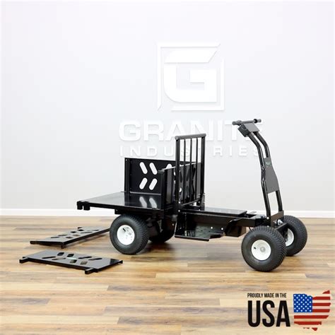 400 Series Electric Powered Ride On Cart With 10 Cu Ft Utility Hopper Overland Carts