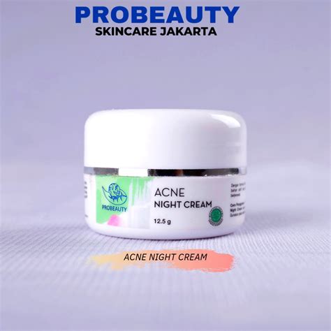 Jual Krim Malam Probeauty Skincare Acne Night Cream Untuk Atasi Masalah Jerawat Batu Bruntusan