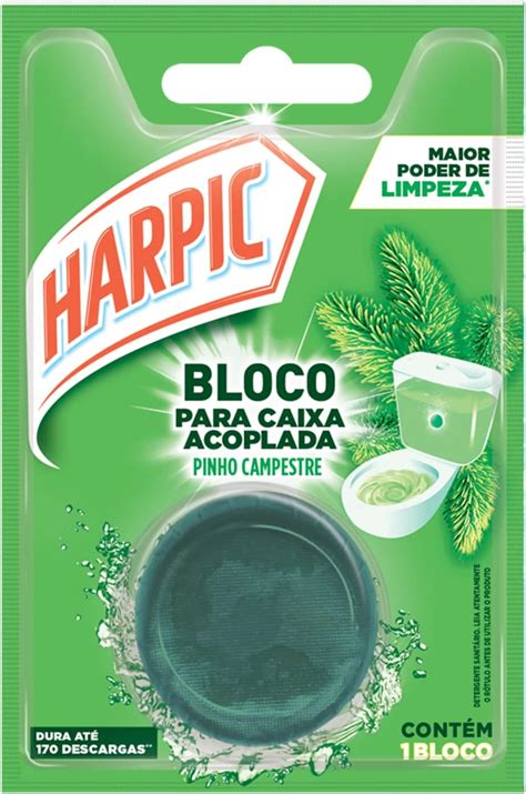 Harpic Bloco Sanitário Para Caixa Acoplada Pinho 1 Unidade Amazon