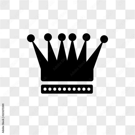 King Crown Vector Icon Isolated On Transparent Background King Crown