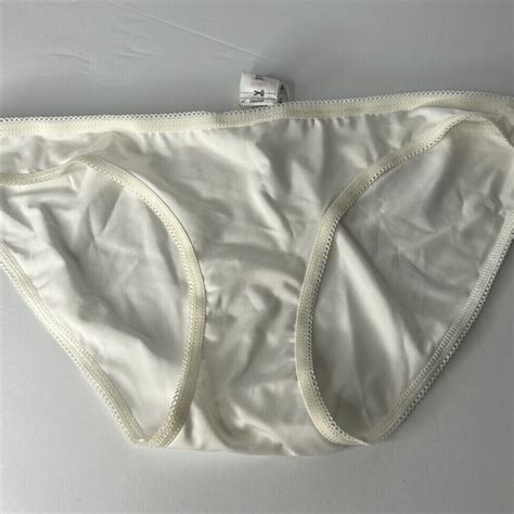 Forever Intimates Sleepwear Pair Perfectly White Sexy Low Rise Bikini Brief Panties