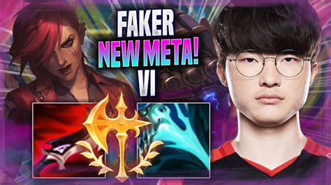 FAKER CRAZY NEW META VI MID T1 Faker Plays Vi MID Vs Yasuo Season