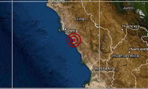 Igp Sismo Ca Ete Sismo De Magnitud Se Report En Chilca Inform