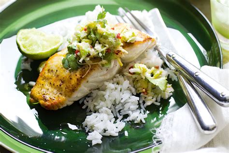 Grilled Fish And Rice