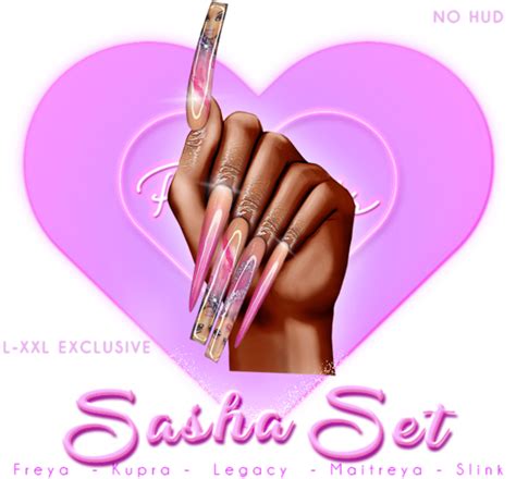 Second Life Marketplace Pinky S Nails Sasha Set L Xxl Vamp