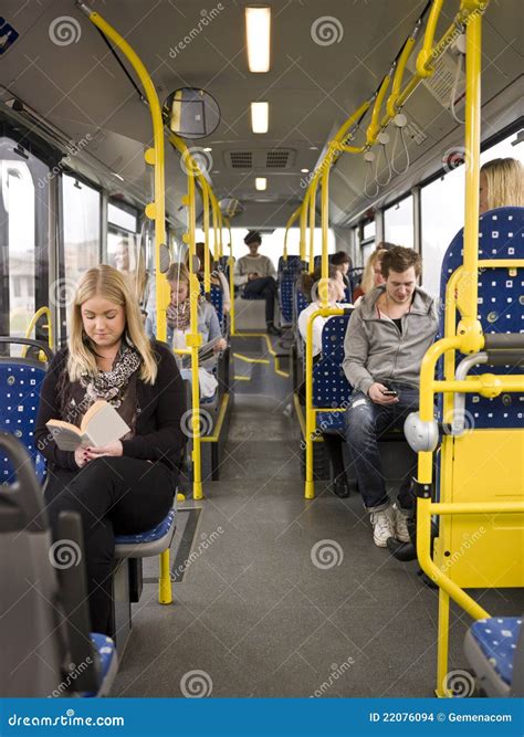 People In A Bus Stock Photo Image Of Hour Mode Seats 22076094