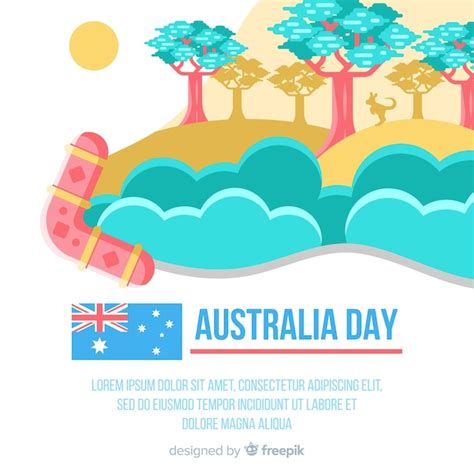 Día de australia Vector Gratis