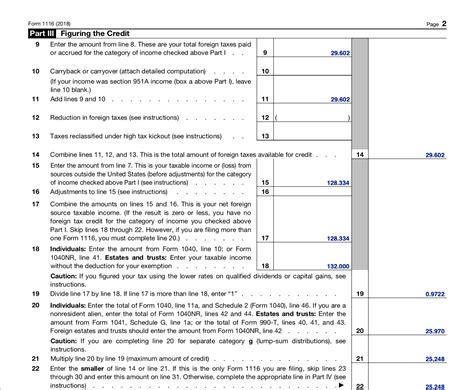 Foreign Tax Credit Form And How To File It Example For Us Expats