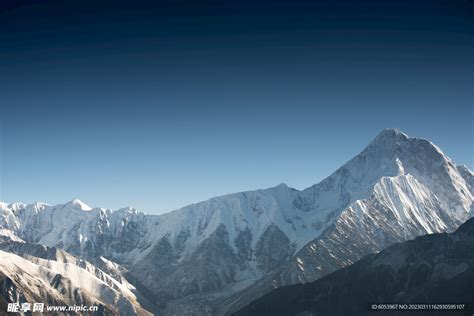 贡嘎雪山摄影图 山水风景 自然景观 摄影图库 昵图网