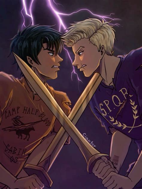 Percy Jackson And Jason Grace By Genecianter Nel 2024 Eroi Dell