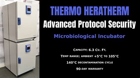 Thermo Heratherm Advanced Protocol Security Microbiological Incubator