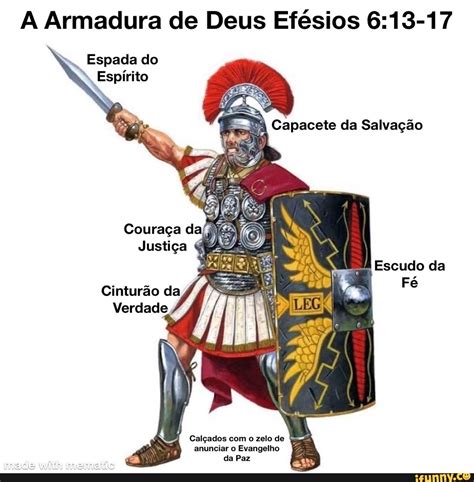 A Armadura de Deus Efésios Espada do Espírito Couraça Justiça Capacete