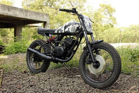 Yamaha Rx Custom Caf Racer Bobber Scrambler Modified Royal