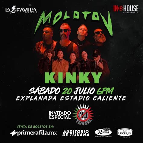 Molotov Y Kinky En Tijuana 2024 CANCELADO Tijuana Eventos Conciertos