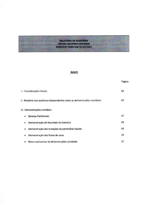 Relat Rio De Auditoria Centro Golfinho Rotator Projeto Golfinho