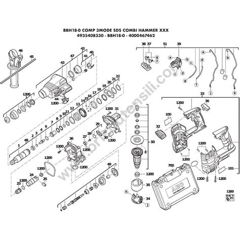 Aeg Bbh18 Rotary Hammer Parts