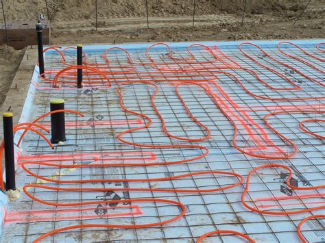 Home Construction Underslab Insulation Radiant Heat And Rain