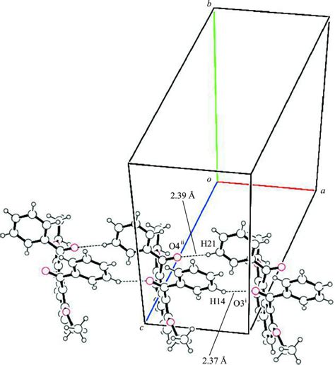 A Partial View Of The Crystal Packing Of The Title Compound Showing