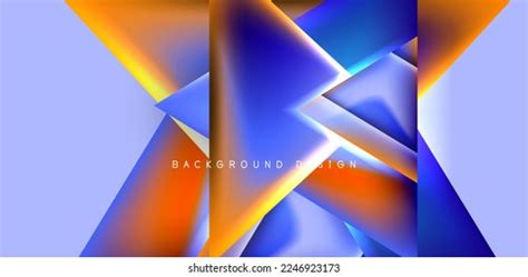 Abstract Bakground Overlapping Triangles Fluid Gradients Stock Vector Royalty Free 2246923173